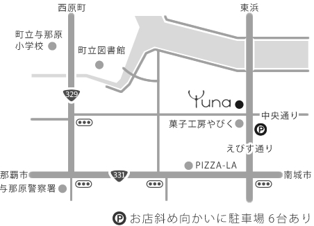 Yunaの地図